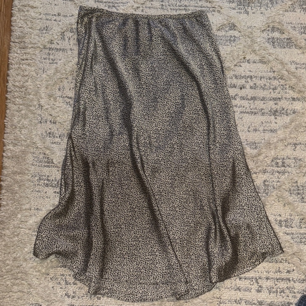 NWOT Sienna Sky Elegant Black and White Leopard Print Skirt